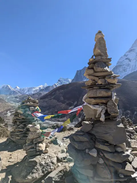 Stone Cairns in Dingboche
