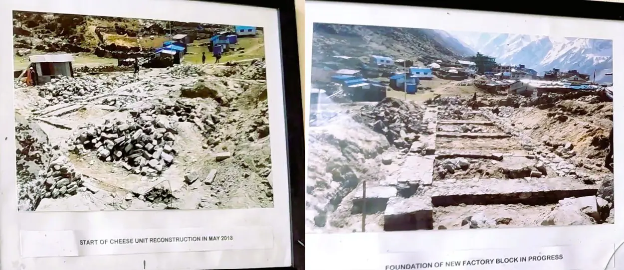 Reconstruction of Yak Cheese Factory Post Earthquake